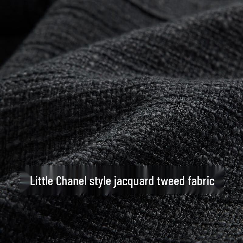 Cabbeen Men's Black Tweed Jacket with Stud Embellishment