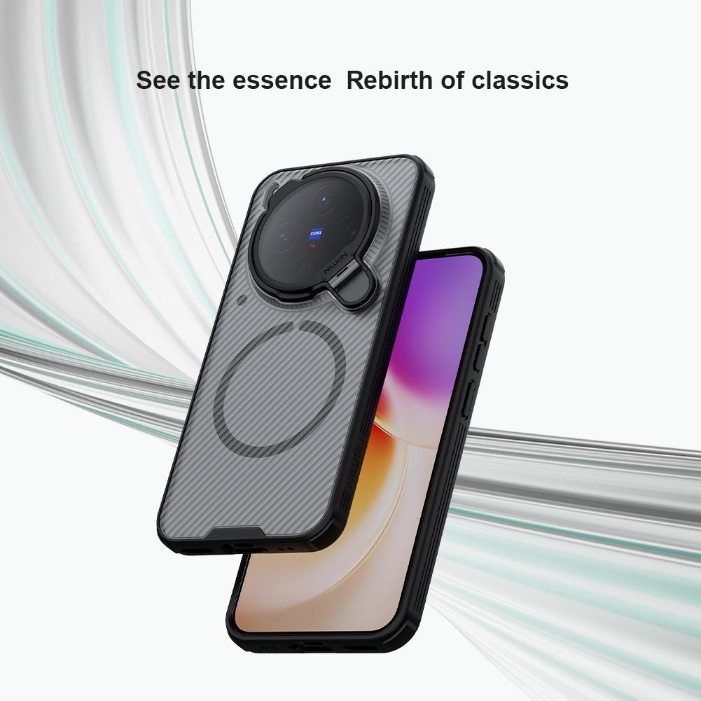 Для Vivo X300 Pro Чехол для телефона Nillkin CamShield Prop Магнитная Прозрачная версия Жесткий ПК+ТПУ Оболочка Ударопрочная Задняя крышка