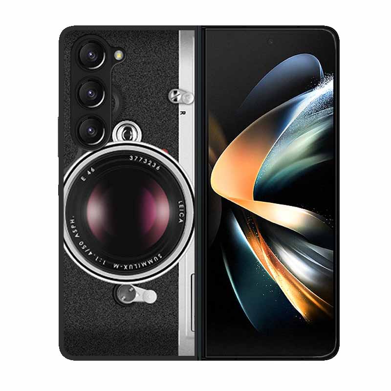 Чехол-крышка для телефона Samsung Z Fold 6 Волк Черный Пластиковый Жесткий Задний Чехол для Samsung Galaxy Z Fold6 Fold 4 3 2 5 Чехол Funda