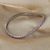 Light Luxury Multicolor Zircon Elastic Wire Bracelet Claw Clasp Niche Cuff Bracelet Jewelry