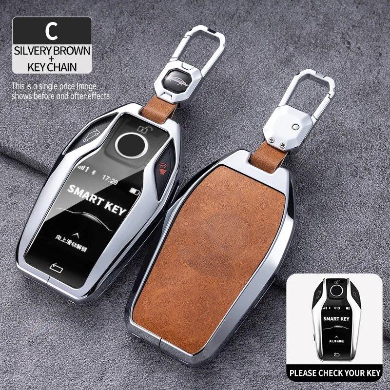 Чехол для дистанционного ключа из цинкового сплава для BMW 5 7 серии G12 G11 G30 G32 G31 I8 I12 I15 G01 X3 G02 X4 G05 X5 G07 X7, автомобильная сумка