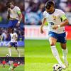 2024 UEFA Euro France Kids Soccer Equipment Set Blue White Jersey Shorts Shin Guards
