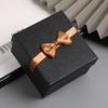 Ribbon Bow Gift Box with Cushion Valentine's Day Bridesmaid Wedding Birthday Present Wrapping Box with Lid Portable Jewelry Packaging