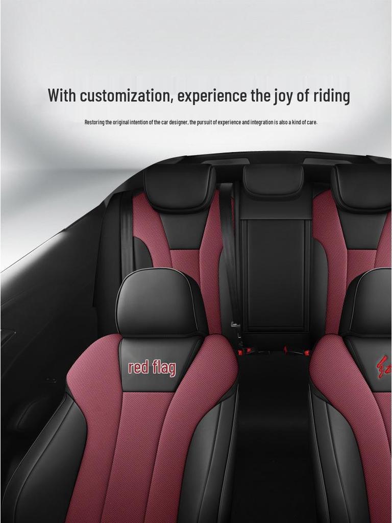 All-Season Universal Car Seat Cover for Hongqi H5: Full Wrap, Upgraded Design Seat Cushion