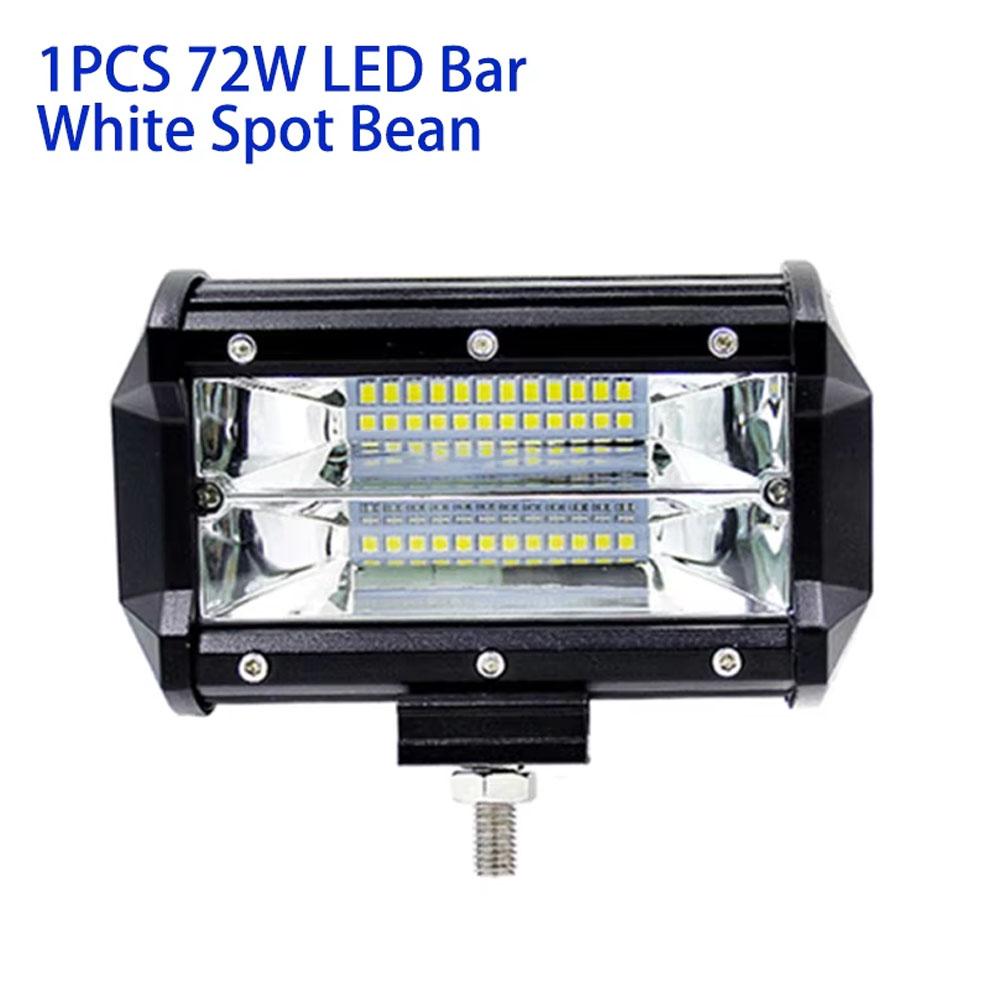 5'' LED Light Bar Spotlights 12V 24V 72W 5 Inch LED Work Light For Off Road Use ATV 4X4 UTV Boat Auto Truck Car LED Fog Lights