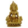 Lord Kuber Indian Statue Gold Metal Decoration Hindu Religious Table Home