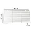 Stainless Steel Mat Net Grid Shape Rectangle Grill Grilling Mesh Net BBQ Tools Grill Mesh Net 30*20.5*1.5cm/41*20.5*1.5cm Parts