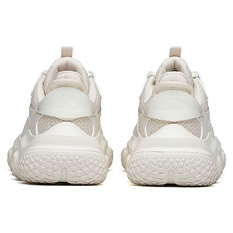 Anta Lifestyle Series Zhou Bai 2.0 Shock Absorbing Wear Resistant Low Top Dad Shoes Women Sneaker Gray White 922218883-4