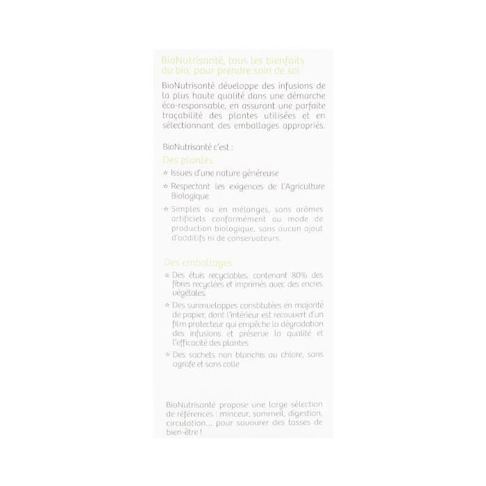 Vitavea - BioNutrisanté - Infusion Sérénité - Saveur Vanille - 20 Sachets