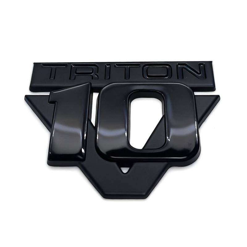 1X 3D Металлический Стайлинг Автомобиля V10 Triton Объем Двигателя Логотип Крыло Багажник Задняя Наклейка Эмблема Значок Стикер