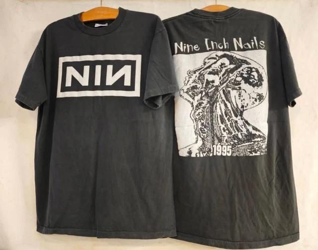 NINE INCH NAILS NIN Винтажная футболка 1995 года FURTHER DOWN THE SPIRAL РЕПРИНТ