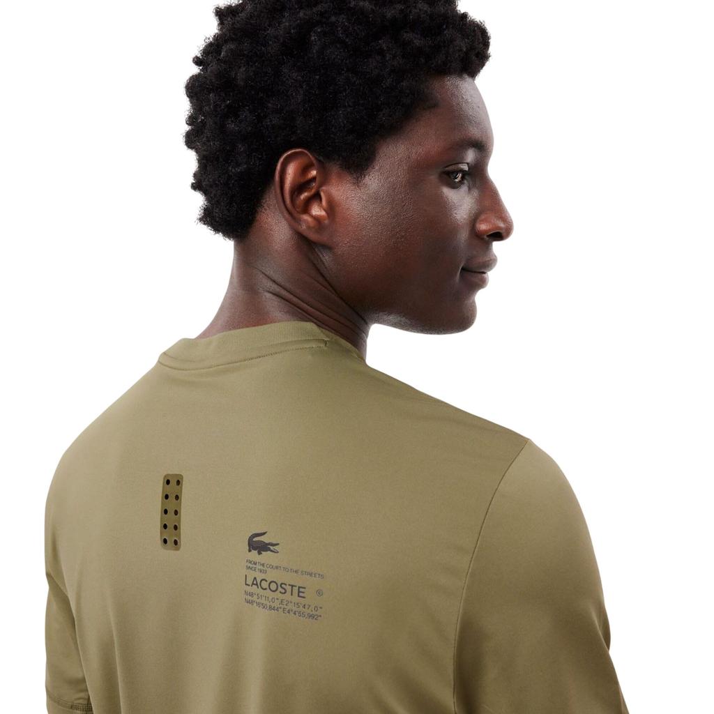 Lacoste Мужская спортивная футболка слим из эластичного джерси