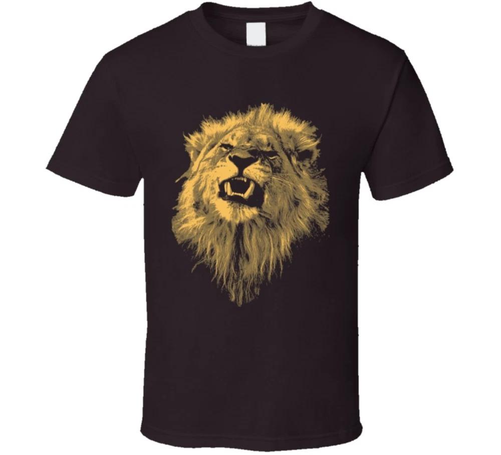 Lion King Of The Jungle Nature Wild Biker Reggae Hip Hop T Shirt