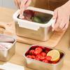 Portable Stainless Steel Crisper Leakproof Sealed Food Box Food Preservation Box  Picnic