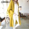 Autumn Women's Sweater Cardigan Medium Long Loose Bat Sleeve Knit Pocket Sweater Coat