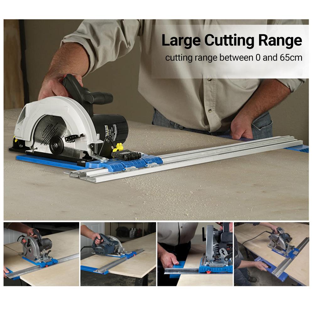 Circular Saw Guide Woodworking Cutting Guide Rail Aluminum Alloy Engineering Plastic Multifunctional Circular Saw Guide