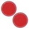 2PCS Diamond Car Coaster Water Cup Slot Non-Slip Mat Silica Gel Pad Cup Holder Mat Car Gadget Bling Car Accessories for Woman