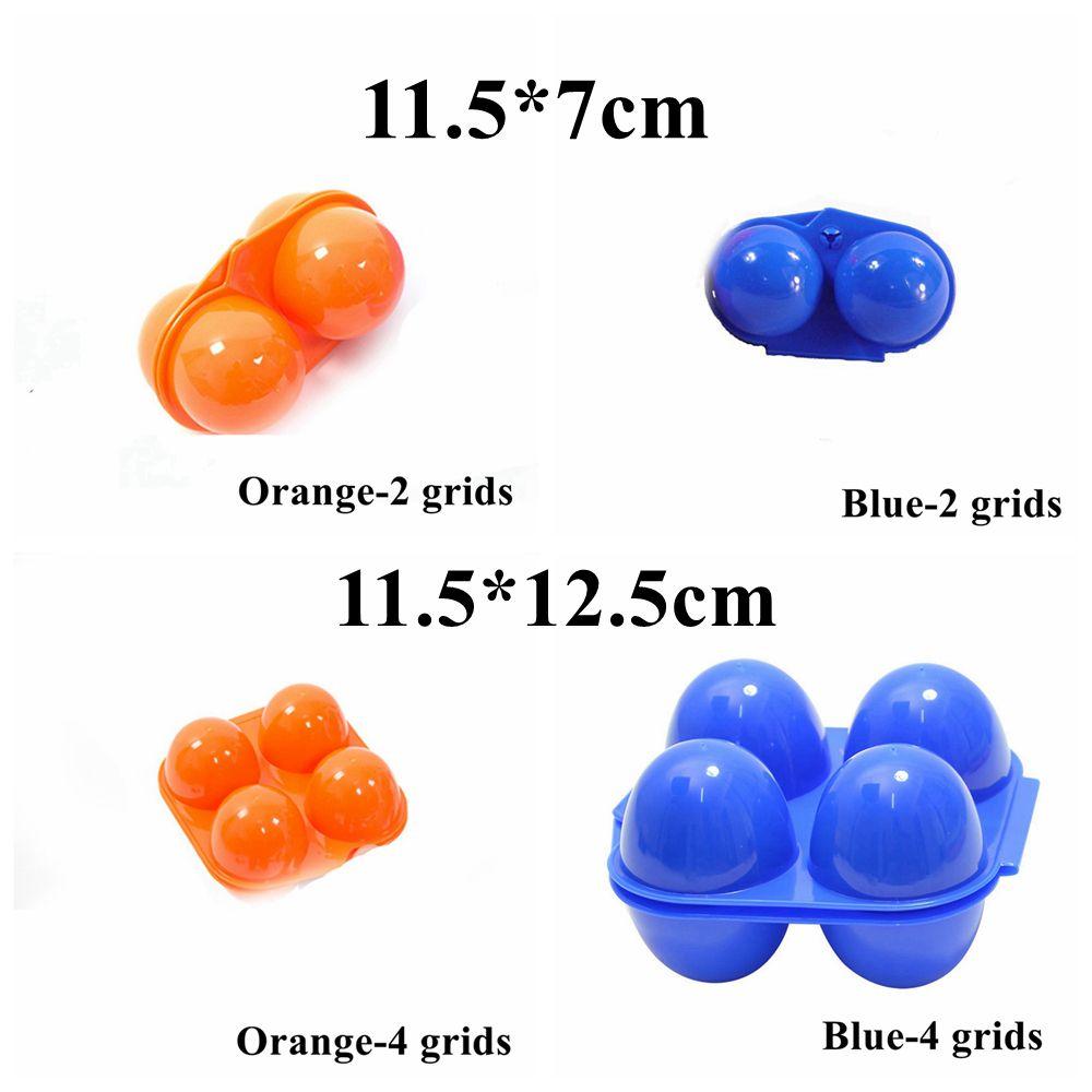 2/4 Grids Camping Containers Holder Portable Organizer Case Egg Tray Egg Storage Box