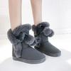 Fashion Chunky Ladies Snow Boots Fashion 2024 Female Shoes Kawaii Cute Platform Large Size Warm 39 Boot Winter Novelty Spring Autumn Hot