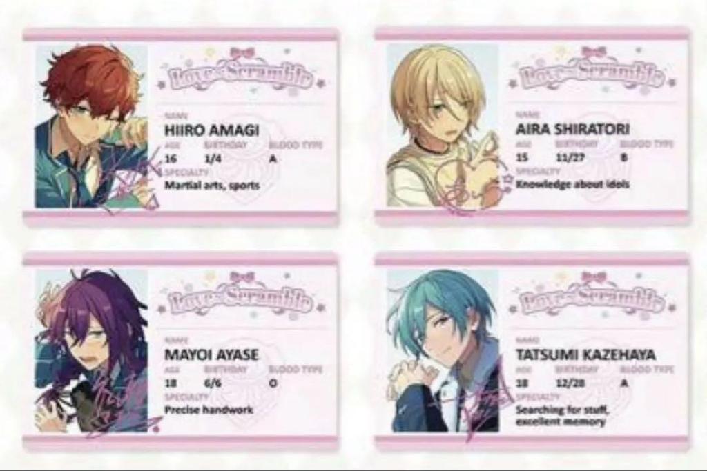 [USED] Ensemble Stars Enstar Love Love Student ID Bbox Ichisai Aira Mayoi Tatsumi