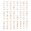 Traditional Han Dynasty Cosmetic Positioning Guide Pet Materials Forehead Stencil for Theatrical Makeup Cosmetics Design
