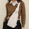 Мягкая кожа Женская нагрудная сумка Большой вместимости Одноплечевая сумка кроссбоди Противоугонная дорожная нагрудная сумка для девушек CLE