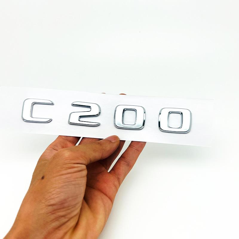 3D ABS Black C63 C43 C180 C220d C300 Logo Letters 4MATIC Badge Car Rear Star Sticker AMG Emblem For Mercedes Benz W205 C205 W206 VU6