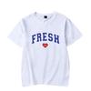 Футболки с тройняшками Стурниоло Varsity Tee Свежая любовь Мерч Принт Унисекс Женская мода Повседневные хлопковые топы с коротким рукавом