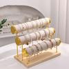 Metal Storage Rack Velvet Jewelry Display Stand Bracelet Organizer Holder  Bracelet
