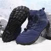 Унисекс хлопковые пятипалые походные ботинки, нескользящие, износостойкие, теплые высокие шерстяные ботинки для приключений на свежем воздухе в холодную погоду