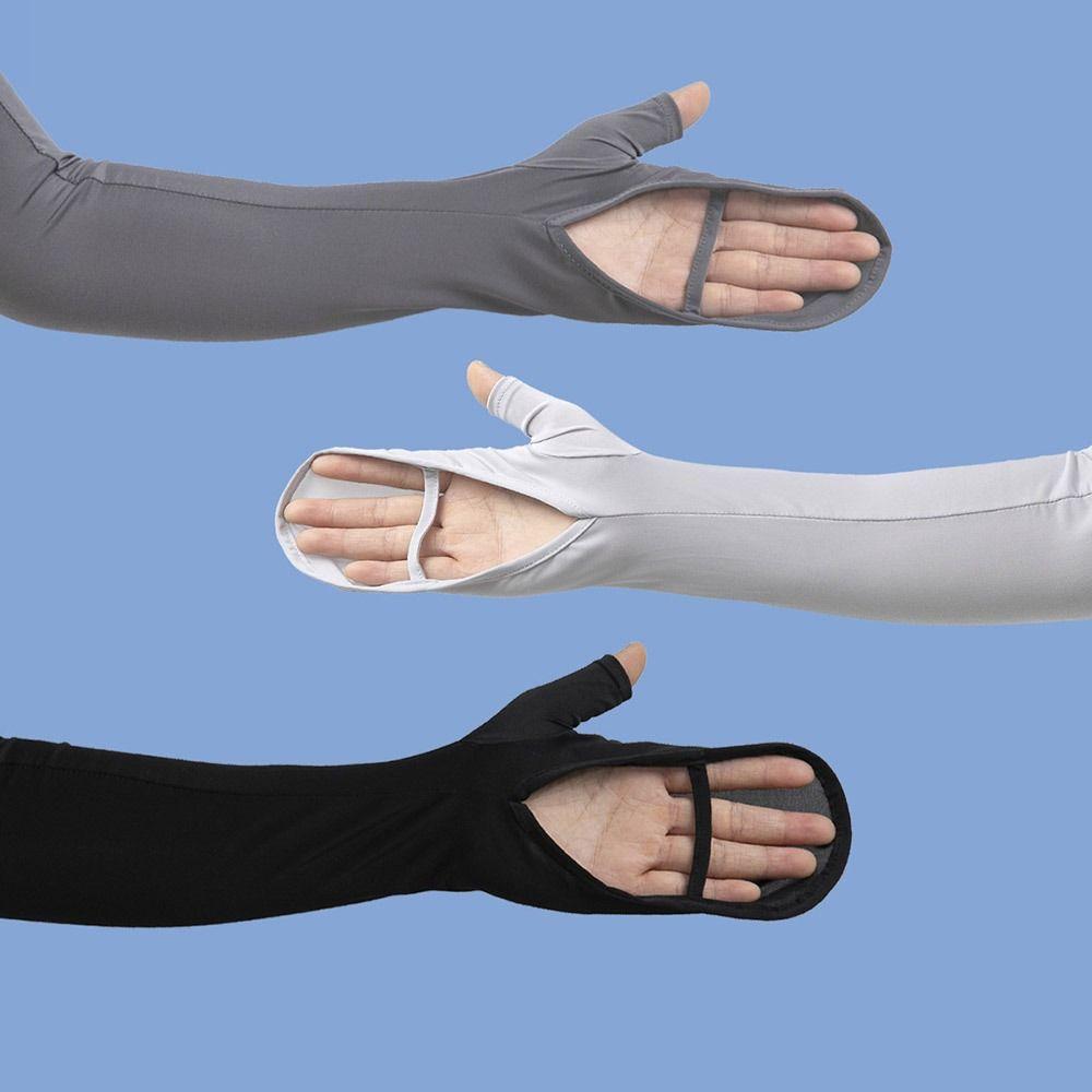 Breathable Ice Silk Arm Sleeves Sun Protection Arm Cover Men Women Basketball Running