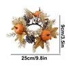 Artificial Flowers Candle Ring Fall Candle Garland Ring Decor Simple And Elegant Autumn Harvest Wreath For Shelf Door Handle