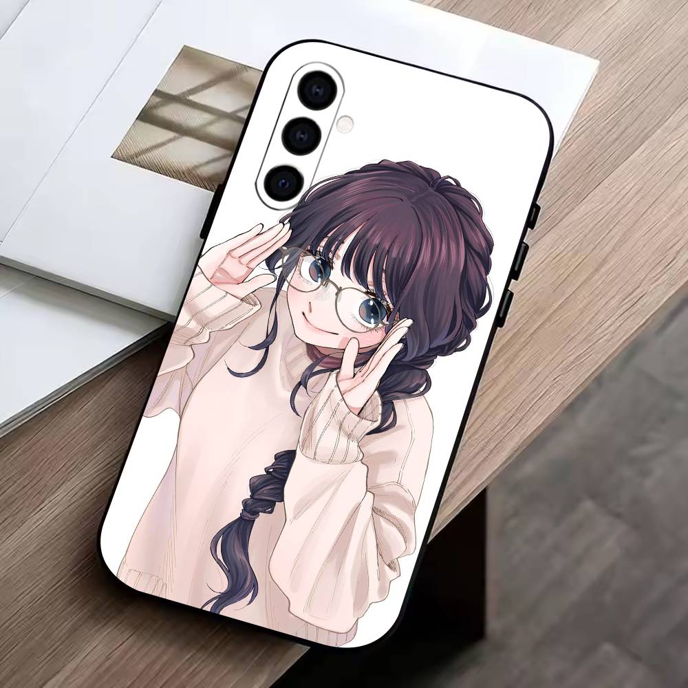Kaoruko W-Waguri Чехол для телефона для Samsung Galaxy A73, A72, A71, A70, A53, A52, A51, Другие Мягкий черный чехол