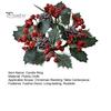 Christmas Candle Ring Artificial Pinecones Red Berries Candlestick Garland Realistic Xmas Wreath Candle Ring for Holiday Wedding Table Centerpiece