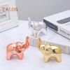 1 Pair Elephant Statue Home Decor Ceramic Elephant Figurines Desktop Elephant Sculpture for Office Bookshelf Living Room