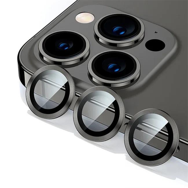 2-3 шт. Для iPhone 15 Pro Max Защитные кольца для камеры Для iPhone 13 12 Mini 11 14 Pro Max Стеклянная пленка-чехол для объектива Для iPhone 15 Plus 4