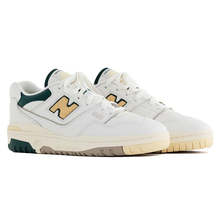 Aimé Leon Dore x New Balance 550 Зелено-желтые унисекс кроссовки BB550A2