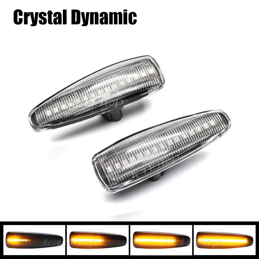Super LED Sequential Side Marker Lights for Mitsubishi Lancer Evolution Outlander Sport RVR L200 Mirage Dynamic Indicator Lamps