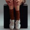 [Моменты Елизаветы] Носки с лилиями, цвет верблюжьего коричневого