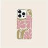 Cute Pink Flowers Pattern Lychee Texture Phone Case For iPhone 17 Air 16 e 15 14 13 12 11 Pro Max Plus SE 2020 2022 Soft Cover