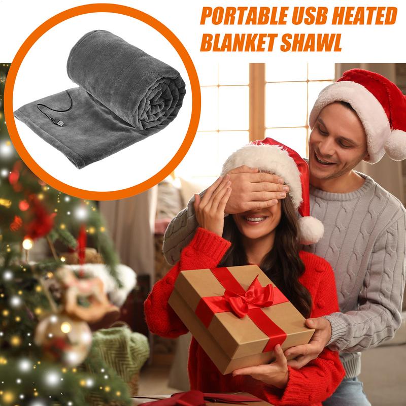 USB Одеяло с подогревом Электрическая шаль Накидки Обогревающее одеяло для колен Плед Изоляция Подогреваемая теплая подушка 5 В Открытый кемпинг Спальный лист