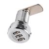 3 Digit Code Combination Cam Cabinet Silver Stainless Steel Convenient Password Security Coded Lock