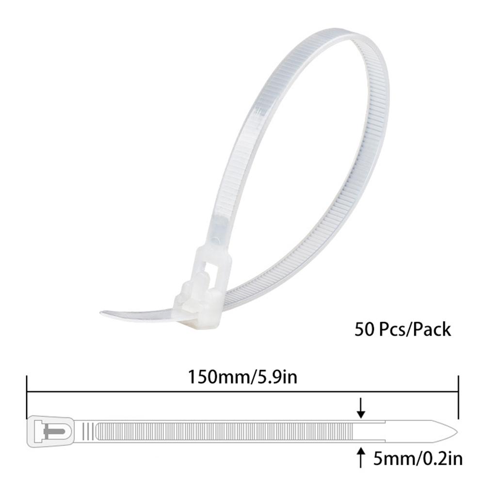 Нейлоновые многоразовые кабельные стяжки-молнии, разъемные, фиксированные, цвет черный, белый, разборка может ослабнуть, кабельные стяжки Slipknot, кабельные стяжки