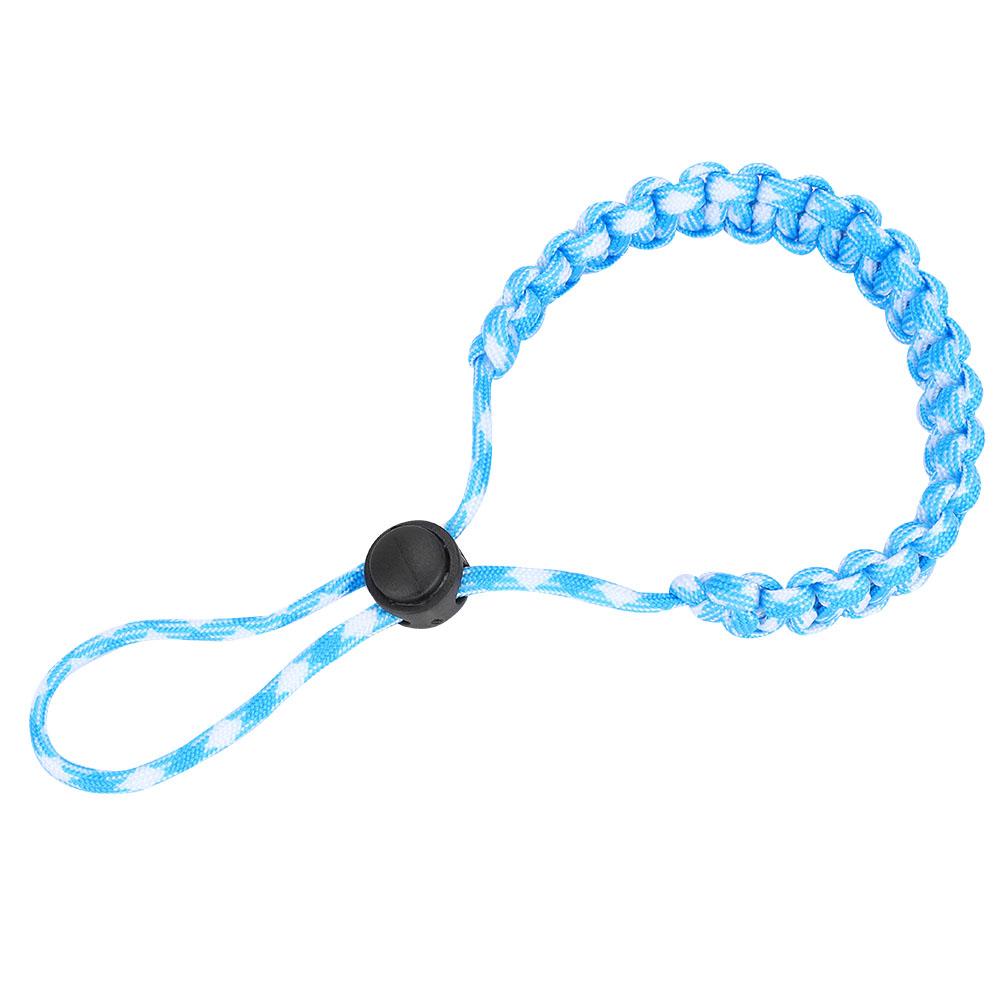 Hand Wrist Rope Diving Pointer Anti Lost Underwater Camera Strap (Blue White)