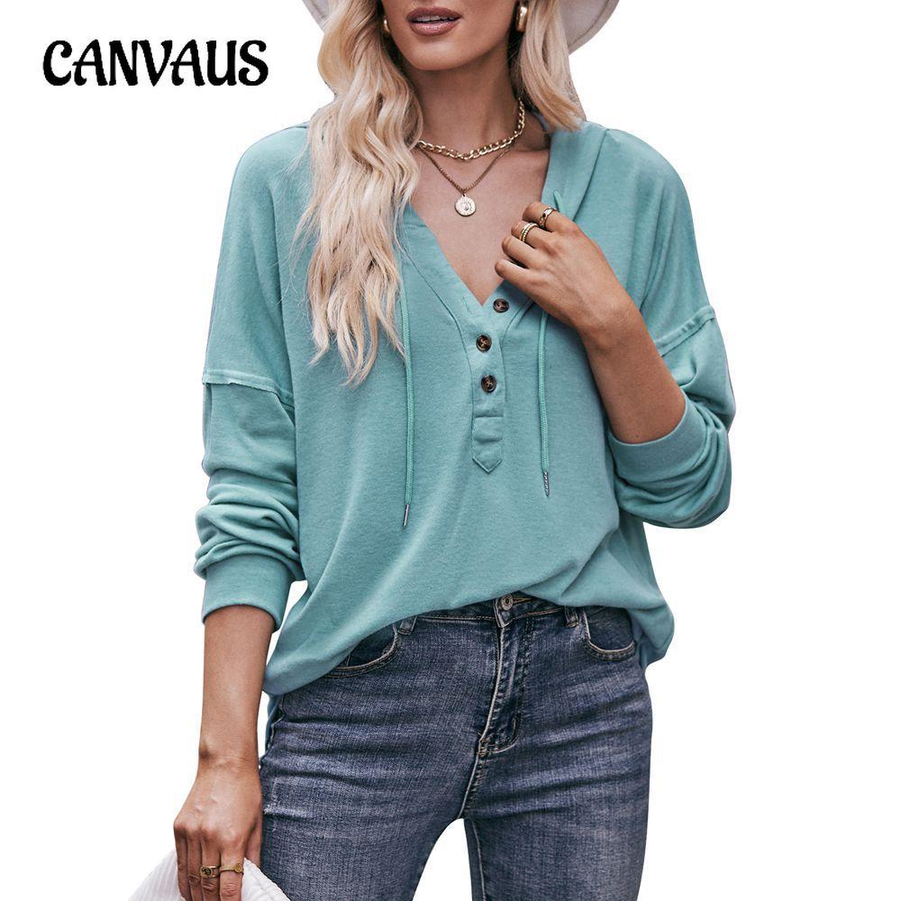 Весенне-осенняя женская толстовка с капюшоном, блузка, топ с длинными рукавами, повседневная свободная однотонная толстовка с капюшоном