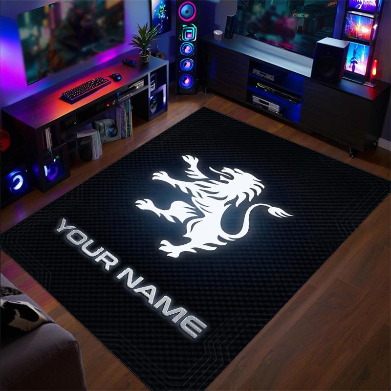 Crystal Velvet Rug Sporting CP Print Custom Name Text Floor Mat Home Decor