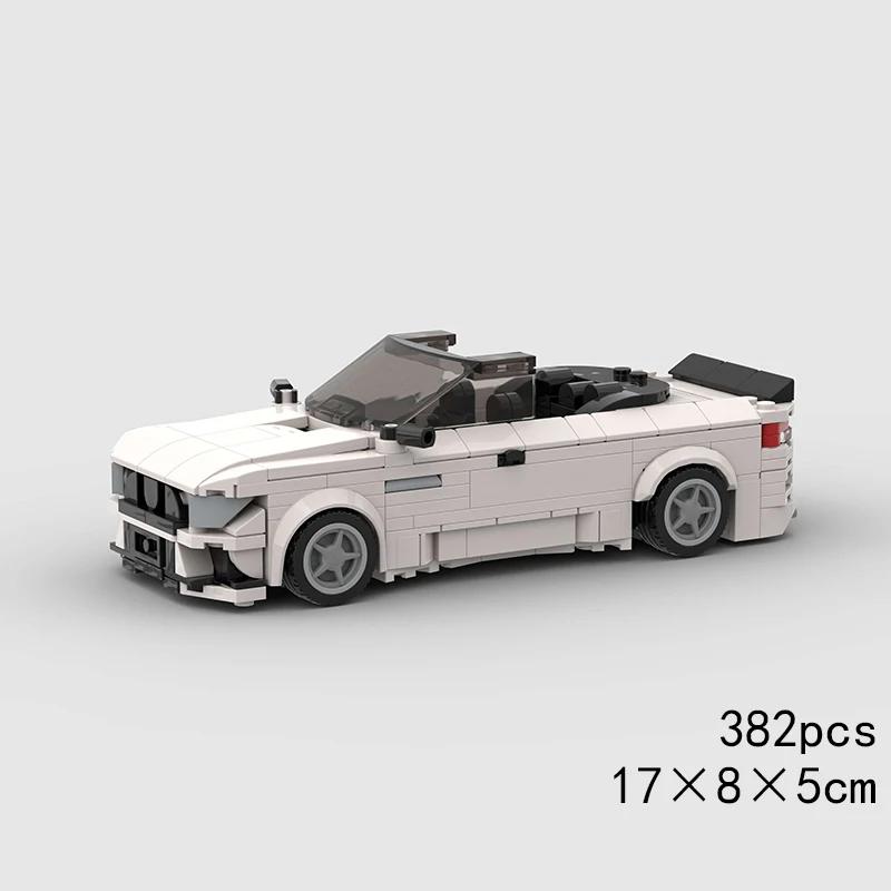 Скоростной кабриолет MOC Автомобиль Супергонка Техническое транспортное средство Модель Строительный блок Гоночный Раллийный Спортивный Кирпич Рождественский Подарок Игрушка Город