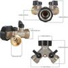 Dual washing machine faucet, brass garden faucet separator, Y-connector, 3/4 inch, used to connect 2 appliances