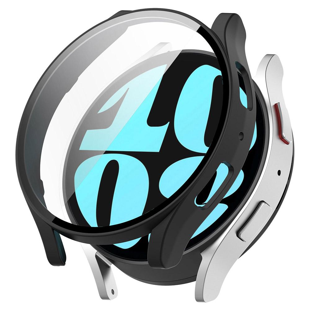 Защитный чехол из ПК + закаленного стекла для Samsung Galaxy Watch 6, 40 мм, 44 мм, полноэкранный защитный чехол