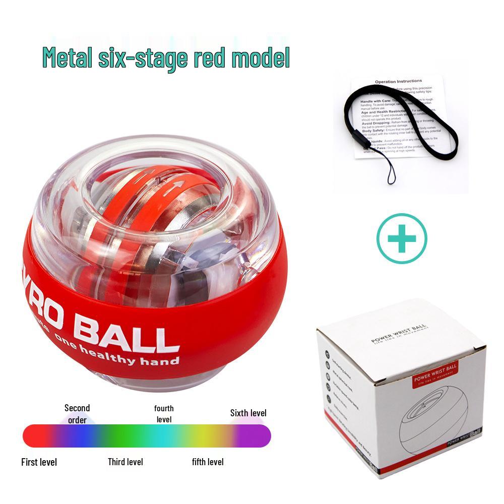 Светящийся фитнес-гироскоп: Кистевой и предплечевой тренажер - Ослепительный платиновый хват